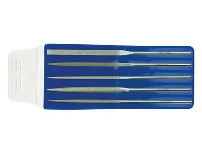 Set Di 5 Lime Ad Ago Diamantate, 140 Mm, Grana Grossa, Vallorbe - Immagine Standard - 1