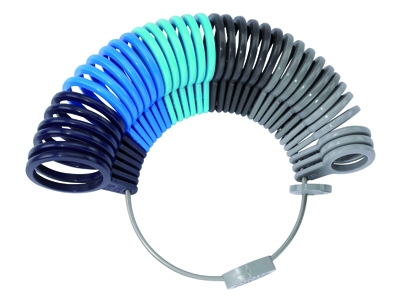 Misuratore Di Anelli In Plastica Colorata Con Misure Francesi E Americane, N. 5236 Bergeon - Immagine Standard - 1