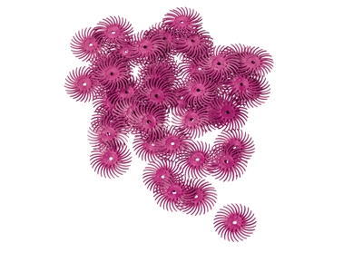 Disco Abrasivo Rosa Non Montato, Diametro 19 Mm, Grana Molto Fine, Hatho, Confezione Da 24 - Immagine Standard - 1