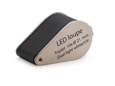Lente D'ingrandimento Pieghevole Tripla Per Gioiellieri, Ingrandimento10x - Immagine Standard - 6