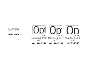 Lenti Di Ricambio Per Lente Binoculare Frontale Optivisor, Ingrandimento 2,75x - Immagine Standard - 2