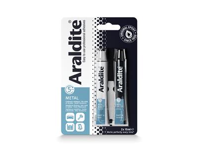 Araldite Metal Glue, Presa In 5 Minuti, 2 Tubetti Da 15 Ml