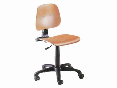 Sedia In Faggio Con Ruote, Altezza Regolabile Da 51 A 61 Cm - Immagine Standard - 2