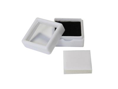 Custodia Per Coffret Per Pietre Nonincastonate, 30 X 30 Mm, 1 Pezzo - Immagine Standard - 3