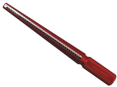 Triboulet In Alluminio Rosso, Con Numerazione 4 - Immagine Standard - 1