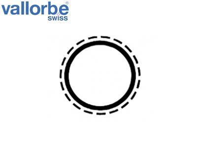 Lima Tonda Con Estremit@ Troncata N. 1670, 150mm G0, Vallorbe - Immagine Standard - 2