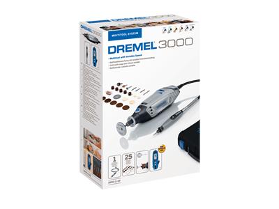 Kit Di Utensili Multifunzione Con 25 Accessori E Supporto, Dremel 3000 - Immagine Standard - 8