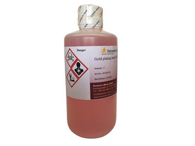 Bagno Di Doratura Pronto All'uso Gp204, Oro Giallo, Heimerle Meule, 1 Litro 8  G Oro - Immagine Standard - 2