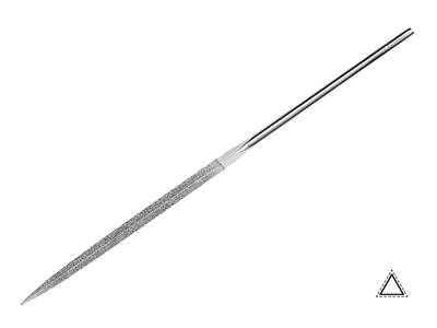 Lima Triangolare Diamantata, 140 Mmgrana Media, Vallorbe - Immagine Standard - 1