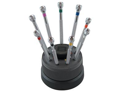 Set Di 9 Cacciaviti Su Base, Bergeon - Immagine Standard - 2