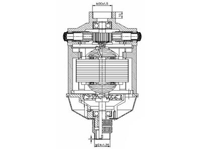 Motore Sospeso Da 22.500 Giri/min, Bm 24c Balkan - Immagine Standard - 2