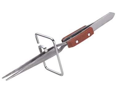 Pinzetta A Croce Dritta, Impugnatura Isolata, Con Supporto, 172 MM - Immagine Standard - 3