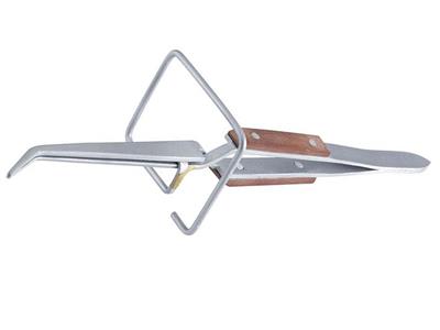 Pinzetta Incrociata Curva, Manico Isolato, Con Supporto, 178 MM