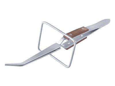 Pinzetta Incrociata Curva, Manico Isolato, Con Supporto, 178 MM - Immagine Standard - 2