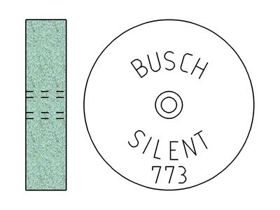 Mola Abrasiva Al Carburo Di Silicio, Grana Media, 19 X 4,50 Mm, N. 773, Busch - Immagine Standard - 3
