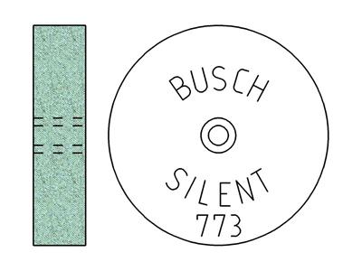 Mola In Carburo Di Silicio, Grana Media, 19 X 4,50 Mm, N. 773, Busch - Immagine Standard - 3