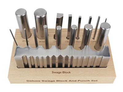 Set Di 16 Punte Con Matrice Scanalata