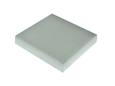 Incudine Piatta 100 X 100 X 20 Mm, In Acciaio 55 Hrc
