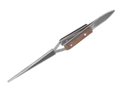 Set Di 2 Pinzette A Croce, Dritte Ecurve, Impugnatura Isolata - Immagine Standard - 2