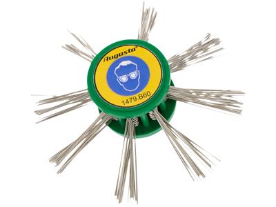 Spazzola Per Martellare Per Torni Da Lucidatura, 90 Mm, Filo In Acciaio Inox 0,60 Mm, Augusta - Immagine Standard - 3