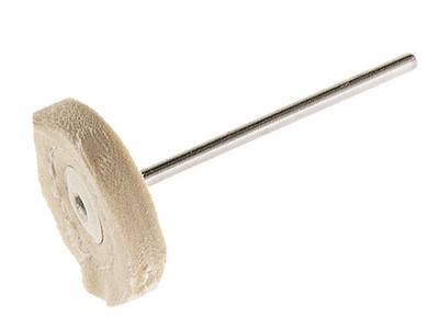 Brushette Circolare In Tela Di Cotone, Diametro 22 Mm, Hatho - Immagine Standard - 3