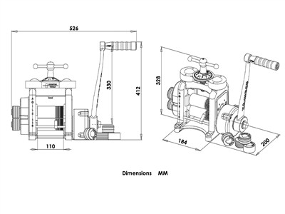 Laminatoio A Bracci Misti Con Riduttore, Agile Elite C110, Durston - Immagine Standard - 5