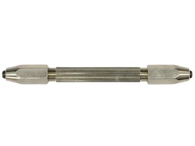 Catena Forzatina A Maglie Piatte Doppio, Nichelato, Lungoeur 10 Cm, Morsetto 0-2,5 MM - Immagine Standard - 1