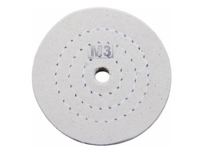 Disco Di Cotone Cucito, Panno Lucidante M3, 120 X 15 Mm, Foro 15 Mm, Lucidatura Standard, Merard