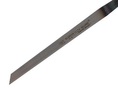 Scalpello Svizzero Bordo Arrotondato, Qualit@ Ws, Rif. 402, N° 4 - 0,40 Mm, 80 Mm, Vallorbe - Immagine Standard - 3