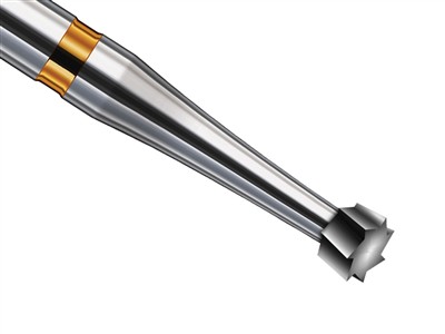 Fraise Cone Inverse En Carbure Diam 0,9mm Pour Sertissage, Boite De 2, Busch