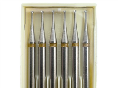 Fraise Cone Inverse En Carbure Diam 0,9mm Pour Sertissage, Boite De 2, Busch - Immagine Standard - 4