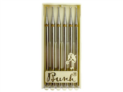 Fraise Cone Inverse En Carbure Diam 0,9mm Pour Sertissage, Boite De 2, Busch - Immagine Standard - 5