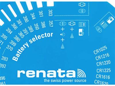Calibro Per Pile A Bottone, Renata - Immagine Standard - 3