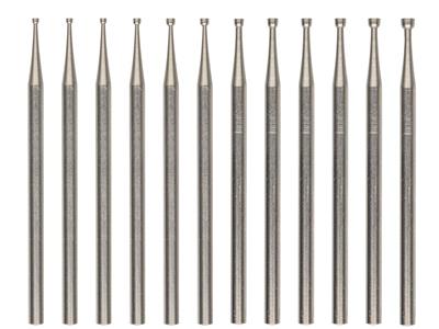 Set Di 12 Frese Cave N. 411, Da 0,80 A 1,90 Mm, Busch - Immagine Standard - 1