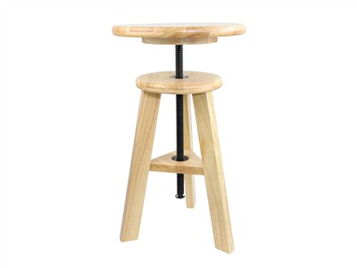 Sgabello Da Gioielliere In Legno, Regolabile In Altezza Da 52 A 70 Cm,durston - Immagine Standard - 2