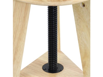 Sgabello Da Gioielliere In Legno, Regolabile In Altezza Da 52 A 70 Cm,durston - Immagine Standard - 3