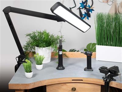 Lampada Led 30w Con Braccio Snodato, 5 Livelli Di Luminosit@, Durston - Immagine Standard - 5