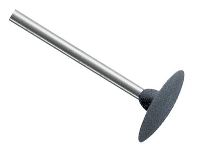 Lente Montata Su Mola Di Gomma Grigia, A Grana Grossa, 14,5 X 2,5 Mm, N. 4608, Eve - Immagine Standard - 1