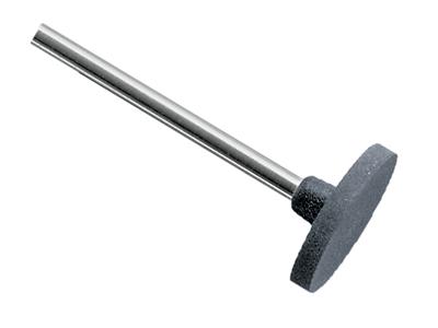 Mola Abrasiva In Gomma Montata Tonda, Grigia, Granulometria Grossolana, 14,5 X 2 Mm, N. 4615, Eve - Immagine Standard - 1