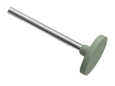 Mola In Gomma Rotonda Montata, Verde, Grana Fine, 14,5 X 2 Mm, N. 4815, Eve - Immagine Standard - 1
