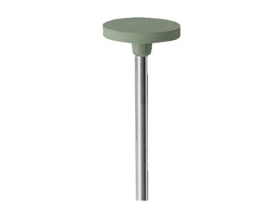 Mola In Gomma Rotonda Montata, Verde, Grana Fine, 14,5 X 2 Mm, N. 4815, Eve - Immagine Standard - 2