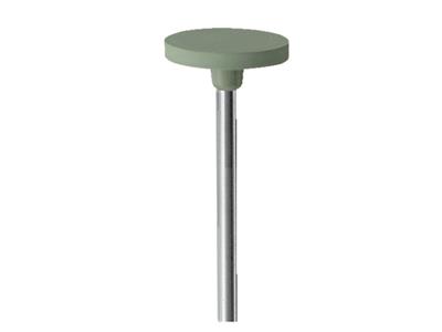 Ruota Rotonda In Gomma Montata, Verde, Grana Fine, 14,5 X 2 Mm, N. 4815, Eve - Immagine Standard - 2