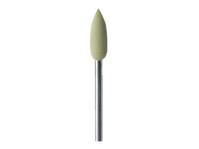 Mola Abrasiva In Gomma A Forma Di Fiamma, Beige, Grana Molto Fine, 5,5x 16 Mm, N. 4913, Eve - Immagine Standard - 2
