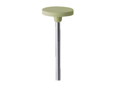 Mola Abrasiva Rotonda In Gomma Montata, Beige, Grana Molto Fine, 14,5 X 2 Mm, N. 4915, Eve - Immagine Standard - 2