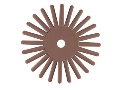 Disco Abrasivo Eveflex Twist Marrone Non Montato, Grana Media, Diametro 17 Mm, Singolo, Eve - Immagine Standard - 1