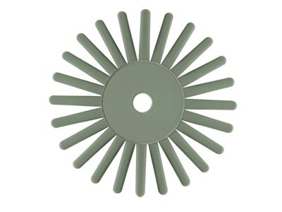 Disco Abrasivo Eveflex Intrecciato Verde Non Montato, Grana Fine, Diametro 17 Mm, Singolarmente, Eve