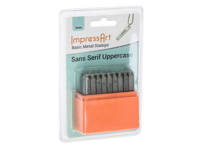 Set Di Punzoni Per Lettere Maiuscole Di Base Impressart, 3 mm - Immagine Standard - 2