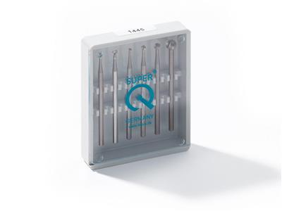 Fresa A Testa Sferica N. 23, Diametro 1,10 Mm, Scatola Da 6 Pezzi, Super Q - Immagine Standard - 3