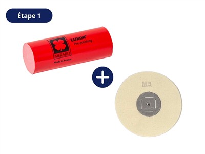 Kit Di Lucidatura Oro Giallo, Oro Rosso E Ottone, 3 Paste E 3 Dischi, Luxor - Immagine Standard - 3