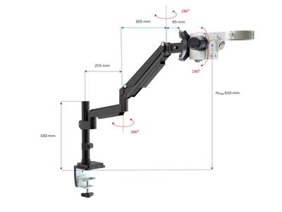 Supporto Articolato Sz-stl5 Per Binocolo Slx4 E Trinoculare Slx5, Optika - Immagine Standard - 2